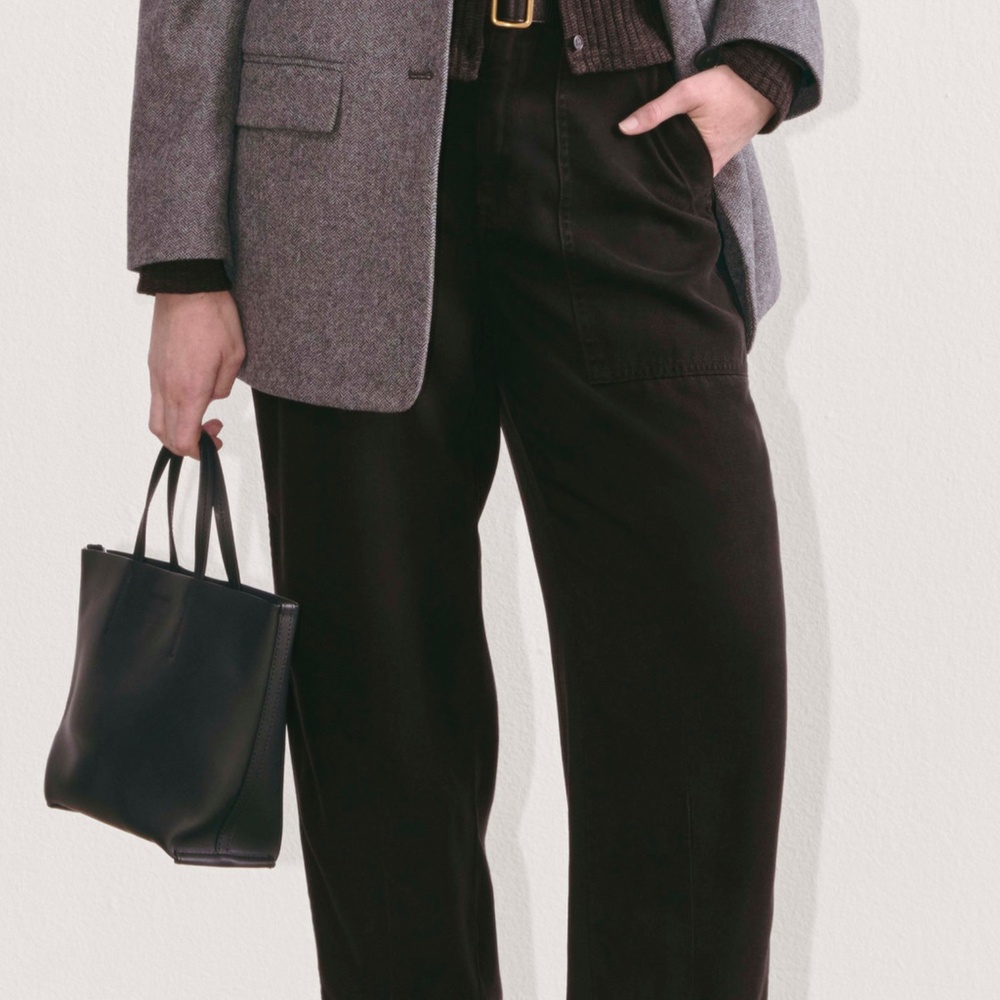 Everlane Women's Utility Pant in Buttersoft in Black, Size 4, NWT